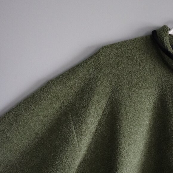 WAC Mens Green Sz M Fleece 1/4 Zip Pullover Comfy Outdoor Winter Sweater - Picture 3 of 11